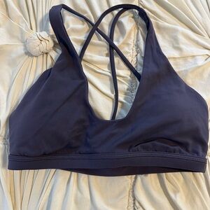 Lululemon Black Sports Bra with Crisscross Straps: Nulu Strappy Bra